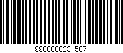 Código de barras (EAN, GTIN, SKU, ISBN): '9900000231507'