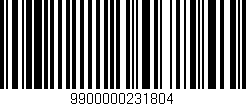 Código de barras (EAN, GTIN, SKU, ISBN): '9900000231804'