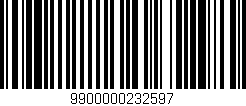Código de barras (EAN, GTIN, SKU, ISBN): '9900000232597'