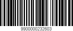 Código de barras (EAN, GTIN, SKU, ISBN): '9900000232603'