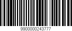 Código de barras (EAN, GTIN, SKU, ISBN): '9900000243777'