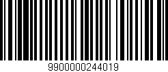 Código de barras (EAN, GTIN, SKU, ISBN): '9900000244019'