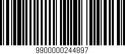 Código de barras (EAN, GTIN, SKU, ISBN): '9900000244897'