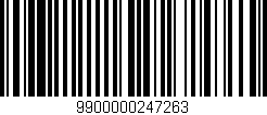Código de barras (EAN, GTIN, SKU, ISBN): '9900000247263'