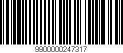 Código de barras (EAN, GTIN, SKU, ISBN): '9900000247317'