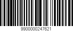Código de barras (EAN, GTIN, SKU, ISBN): '9900000247621'