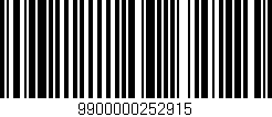 Código de barras (EAN, GTIN, SKU, ISBN): '9900000252915'
