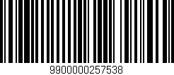 Código de barras (EAN, GTIN, SKU, ISBN): '9900000257538'