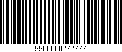 Código de barras (EAN, GTIN, SKU, ISBN): '9900000272777'