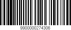 Código de barras (EAN, GTIN, SKU, ISBN): '9900000274306'