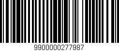 Código de barras (EAN, GTIN, SKU, ISBN): '9900000277987'
