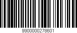 Código de barras (EAN, GTIN, SKU, ISBN): '9900000278601'