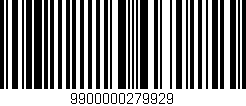 Código de barras (EAN, GTIN, SKU, ISBN): '9900000279929'