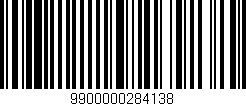 Código de barras (EAN, GTIN, SKU, ISBN): '9900000284138'