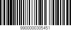 Código de barras (EAN, GTIN, SKU, ISBN): '9900000305451'