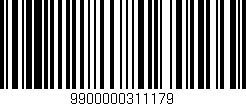 Código de barras (EAN, GTIN, SKU, ISBN): '9900000311179'