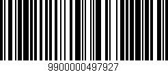 Código de barras (EAN, GTIN, SKU, ISBN): '9900000497927'