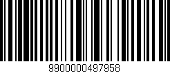 Código de barras (EAN, GTIN, SKU, ISBN): '9900000497958'