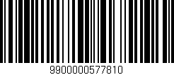 Código de barras (EAN, GTIN, SKU, ISBN): '9900000577810'