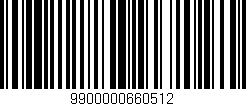 Código de barras (EAN, GTIN, SKU, ISBN): '9900000660512'