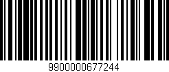 Código de barras (EAN, GTIN, SKU, ISBN): '9900000677244'
