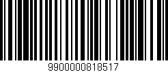 Código de barras (EAN, GTIN, SKU, ISBN): '9900000818517'