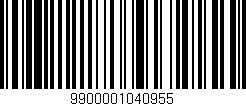 Código de barras (EAN, GTIN, SKU, ISBN): '9900001040955'