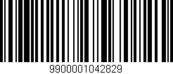 Código de barras (EAN, GTIN, SKU, ISBN): '9900001042829'
