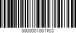 Código de barras (EAN, GTIN, SKU, ISBN): '9900001081453'