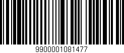 Código de barras (EAN, GTIN, SKU, ISBN): '9900001081477'