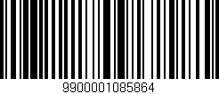 Código de barras (EAN, GTIN, SKU, ISBN): '9900001085864'