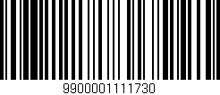 Código de barras (EAN, GTIN, SKU, ISBN): '9900001111730'