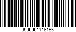 Código de barras (EAN, GTIN, SKU, ISBN): '9900001116155'