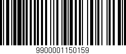 Código de barras (EAN, GTIN, SKU, ISBN): '9900001150159'