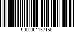 Código de barras (EAN, GTIN, SKU, ISBN): '9900001157158'