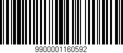 Código de barras (EAN, GTIN, SKU, ISBN): '9900001160592'