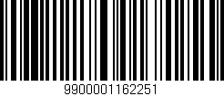 Código de barras (EAN, GTIN, SKU, ISBN): '9900001162251'