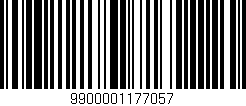 Código de barras (EAN, GTIN, SKU, ISBN): '9900001177057'