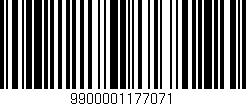 Código de barras (EAN, GTIN, SKU, ISBN): '9900001177071'