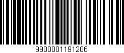 Código de barras (EAN, GTIN, SKU, ISBN): '9900001191206'