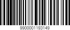 Código de barras (EAN, GTIN, SKU, ISBN): '9900001193149'