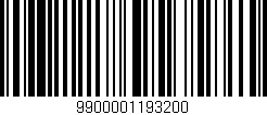 Código de barras (EAN, GTIN, SKU, ISBN): '9900001193200'