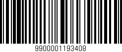 Código de barras (EAN, GTIN, SKU, ISBN): '9900001193408'
