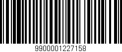 Código de barras (EAN, GTIN, SKU, ISBN): '9900001227158'