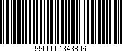 Código de barras (EAN, GTIN, SKU, ISBN): '9900001343896'
