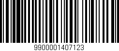Código de barras (EAN, GTIN, SKU, ISBN): '9900001407123'