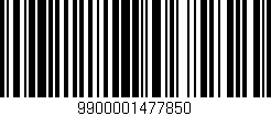 Código de barras (EAN, GTIN, SKU, ISBN): '9900001477850'