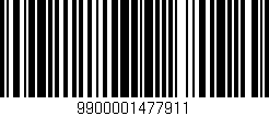 Código de barras (EAN, GTIN, SKU, ISBN): '9900001477911'