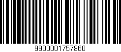 Código de barras (EAN, GTIN, SKU, ISBN): '9900001757860'
