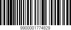 Código de barras (EAN, GTIN, SKU, ISBN): '9900001774829'